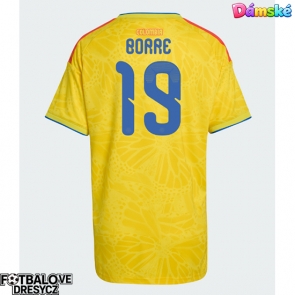 Kolumbie Rafael Santos Borre #19 Dámské Domácí Dres MS 2026 Krátký Rukáv